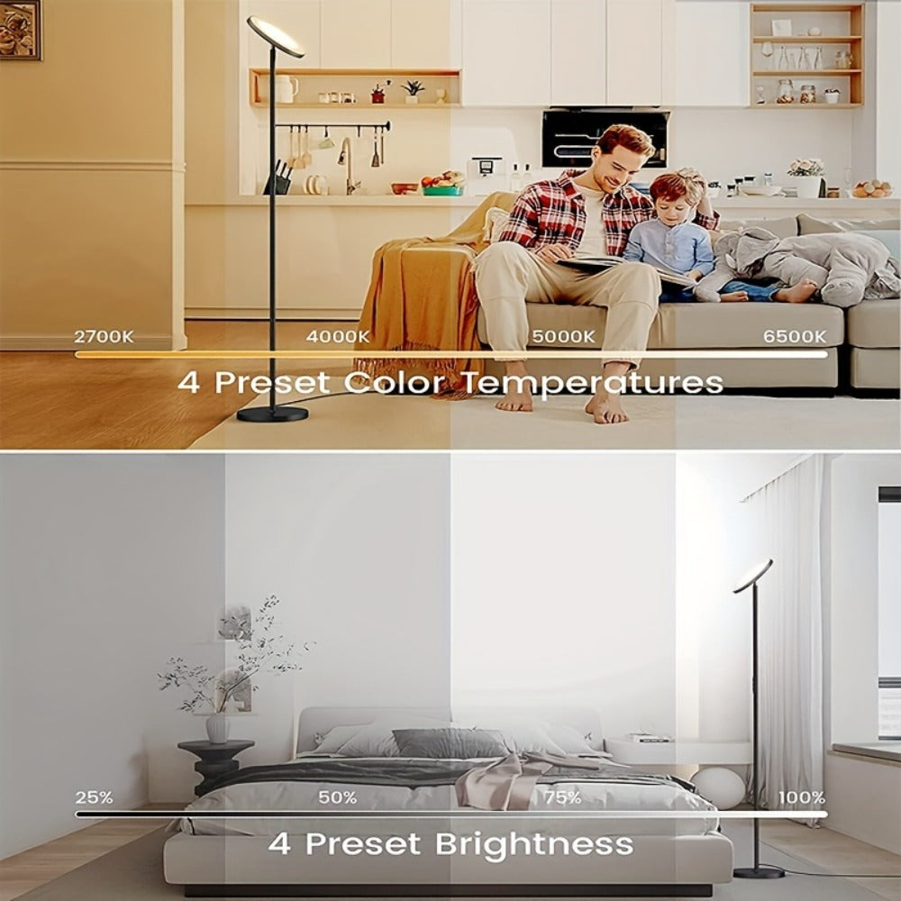 COB LED Strip Light 4800LEDs 32.8FT No Dark Spots - High Density Dimmable Knob Switch Ultra-Thin 8mm Flexible Tape Light for Under Cabinet TV Backlight Kitchen Vanity Mirror Bedroom Bathroom