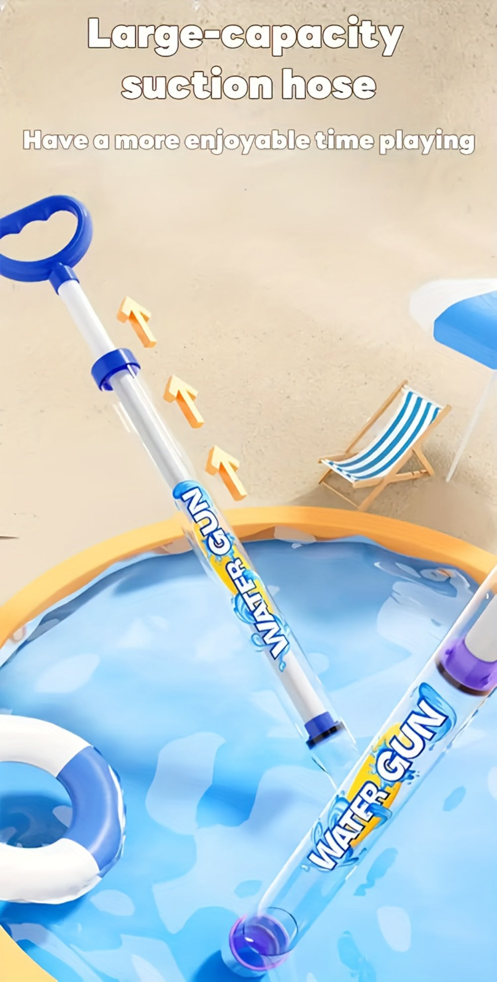 Firework-Shaped Water Gun Set, 3- or 6-Pack for Outdoor Water Play