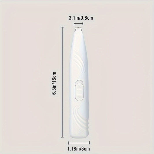 Cordless Paw Trimmer for Dogs & Cats, Rechargeable Grooming Clipper, Green or Blue