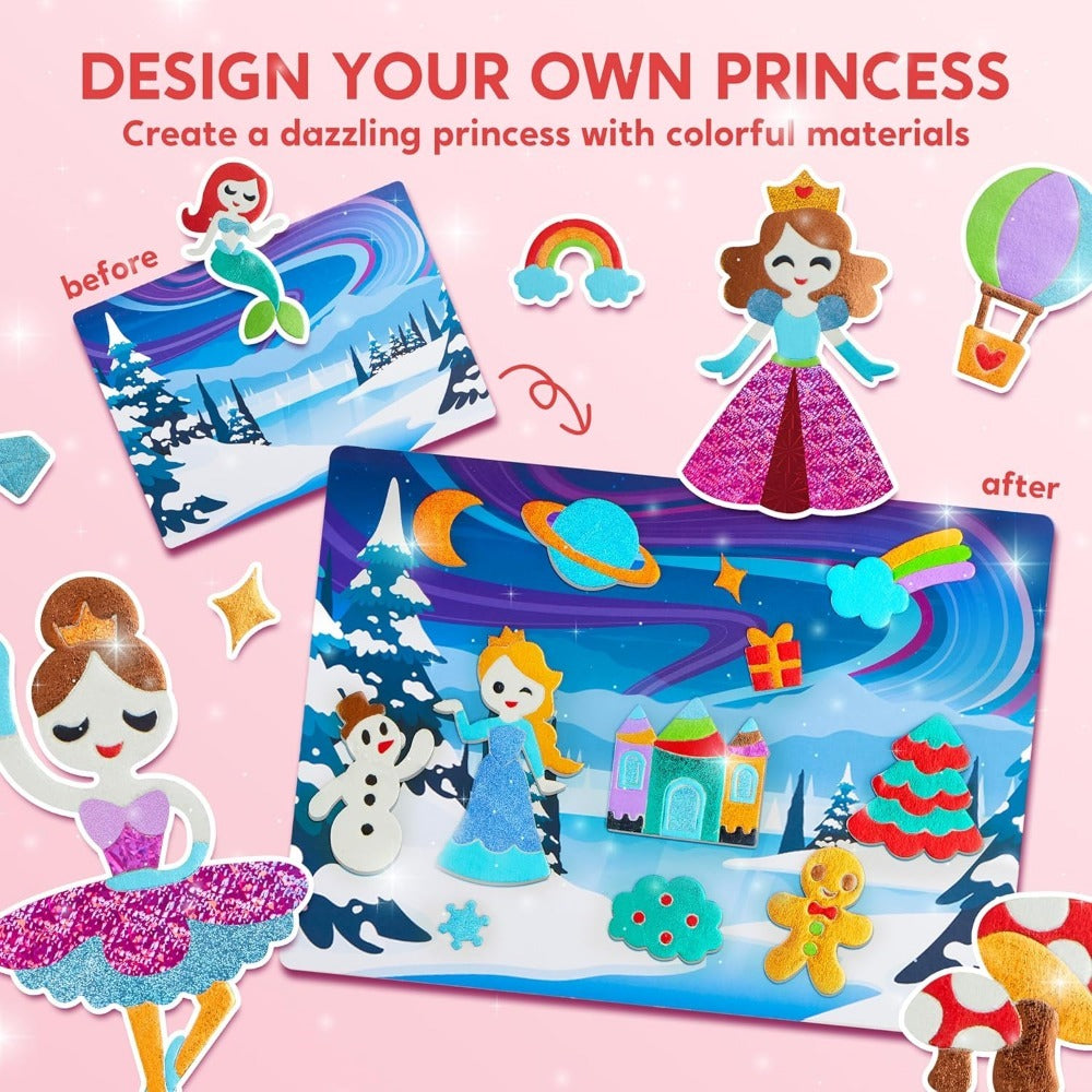 Unicorn Foil Art Craft Kit with Colorful Sheets for Creative Projects