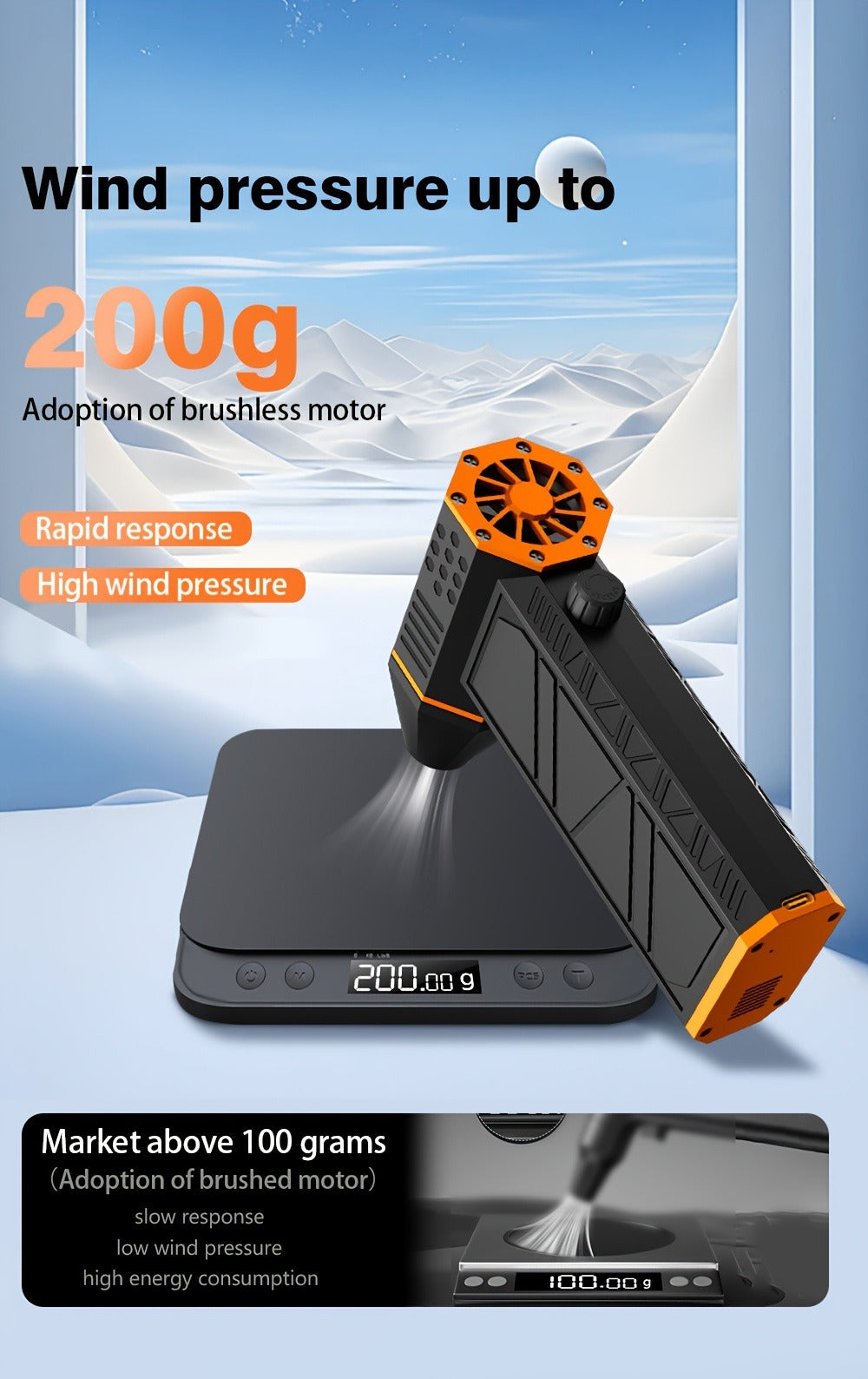 Electric Air Duster 150000RPM Cordless Turbine Blower with 8000mAh Battery & 13kPa Suction – Canned Air Alternative Jet Blower for Keyboard, Computer, Car & Home Cleaning, No Refills Needed