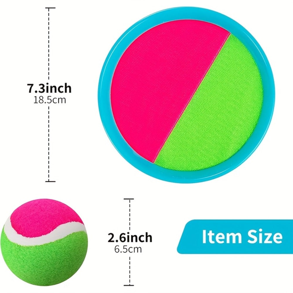 Sticky Ball Toss Game Set for Kids & Adults, Outdoor Target Game in 2-Ball or 4-Ball Sets