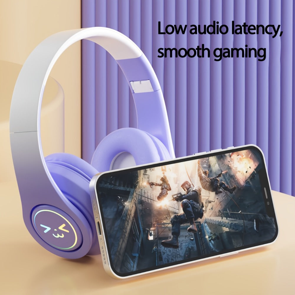 ANC Wireless Headphones Bluetooth 5.3 Foldable Lightweight Over-Ear with Mic – Powerful Bass Stereo for Home Office Travel – Christmas Birthday Gift