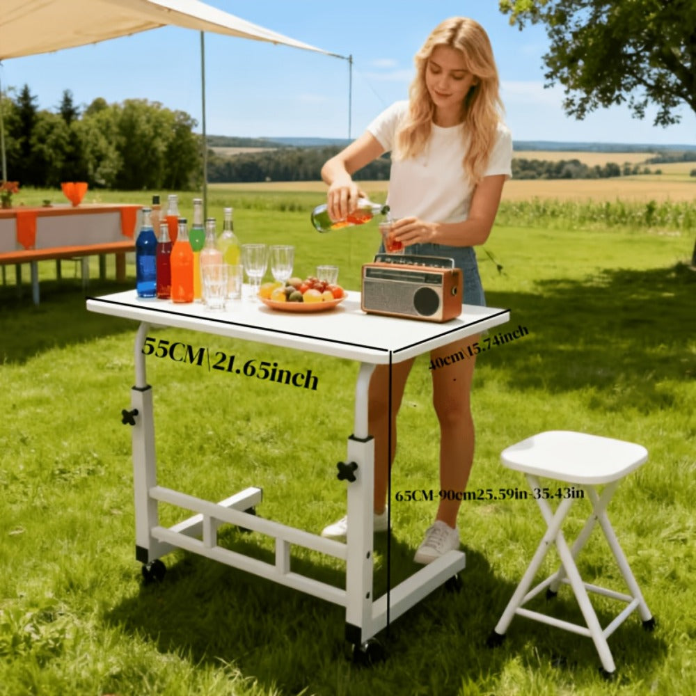 24-Inch Heavy-Duty Folding Table, Foldable Card Table for Patio detail image - detail view 13