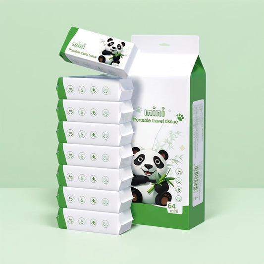 Mini Cleaning Wipes, 8-Pack Bag, 64 Count with Animal Design Options