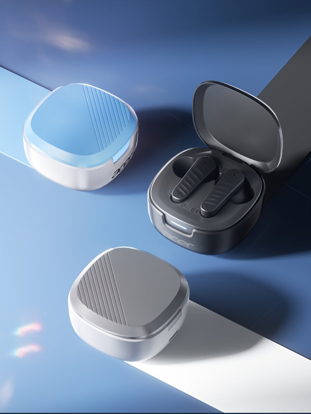 ENC Wireless Earbuds Mini Lightweight In-Ear Bluetooth Earphones Smart Noise Reduction Long Battery Life Touch Control for Sports Running Cycling Work Commute Phone PC Tablet Gift for Men Women