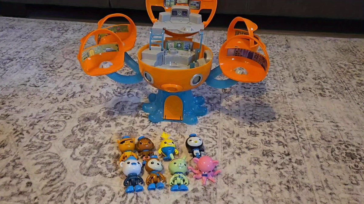 Octonauts Octopod Castle Adventure Playset – 8 Action Figures Glow Stickers Light Sound Effects, Interactive Ocean Toy Gift for Boys Girls Kids Ages 3+ Birthday Christmas