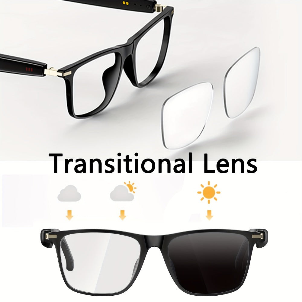AI Smart Glasses with Real-Time Translation for 160+ Languages, ChatGPT Voice Assistant, HD Calls & Hi-Fi Music – Open-Ear Audio Glasses for Men & Women