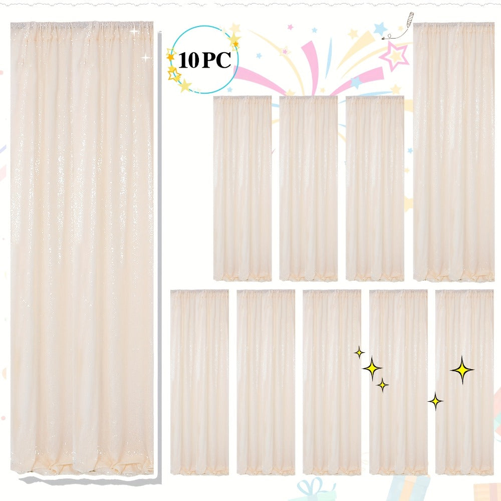 Sequin Backdrop Curtains 2FTx8FT Glitter Photography Background Panels for Party Wedding Birthday Stage Decoration Gold Yellow Shimmer Curtain Set 4 6 10 Panels Available