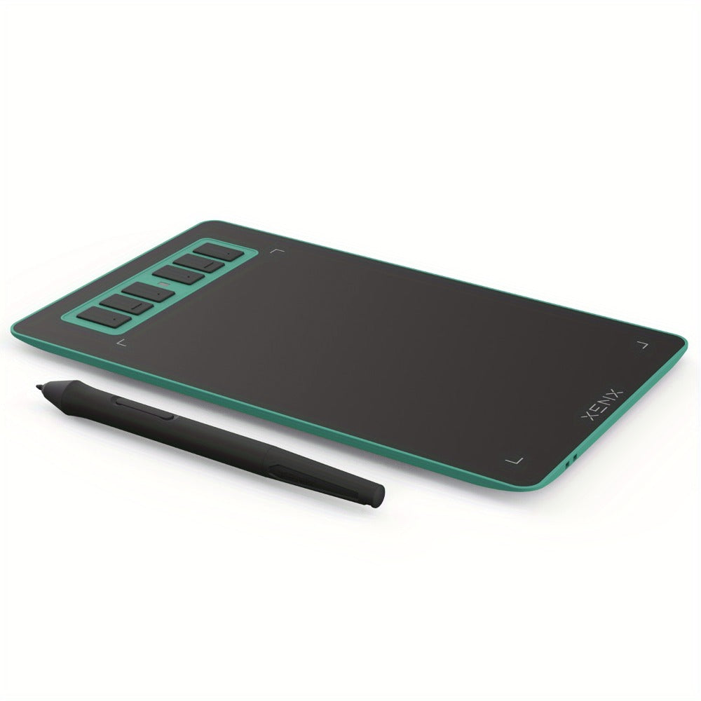 Graphics Drawing Tablet XENX P1-640 8192 Pressure Sensitivity 6 Hot Keys 6.6x4.1 Inch Active Area Battery-Free Stylus Compatible with Mac Windows PC Android for Digital Art Animation OSU Design