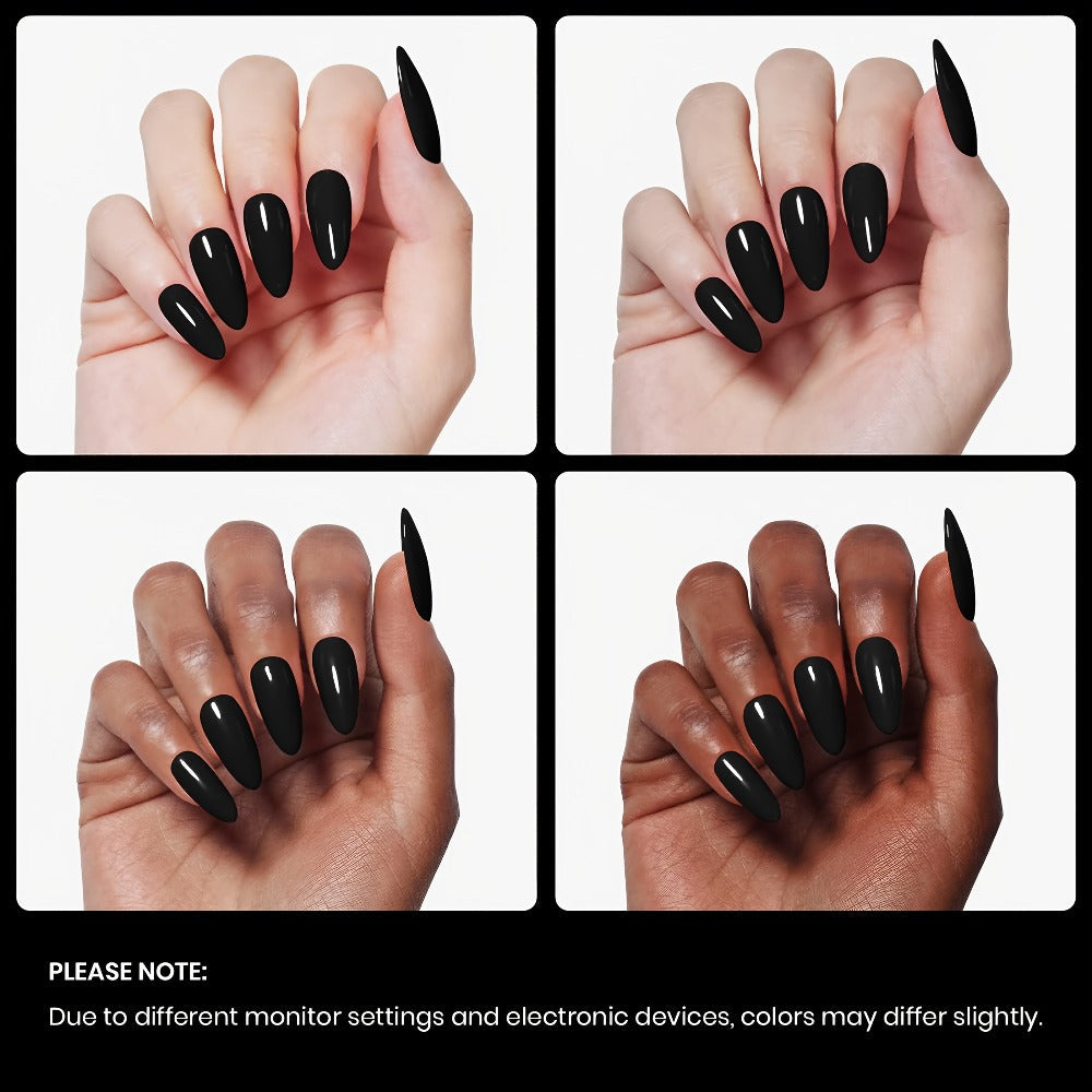 Odorless Gel Nail Polish Black & White 0.54oz MISS MISIDY Soak-Off UV LED Durable High Gloss – Self-Leveling Easy Application for Salon & Home Manicure Pedicure, Classic Minimalist Nail Art Gift for Women