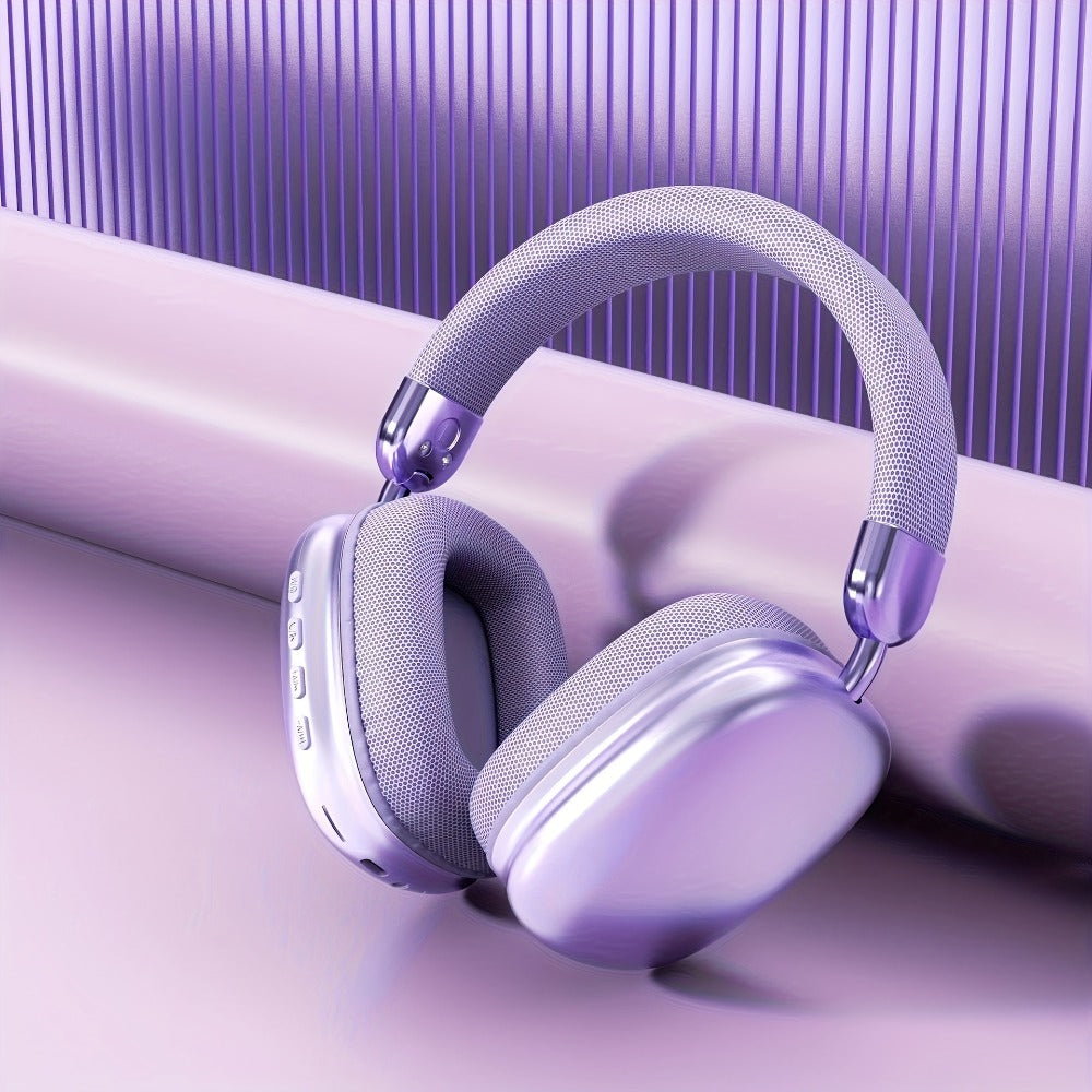 Rotatable Over-Ear Wireless Headphones Bluetooth 5.4 800mAh Large Battery Noise Reduction High Sound Quality Closed-Back Cushioned Headset for Sports Gaming Walking iOS Android Computer