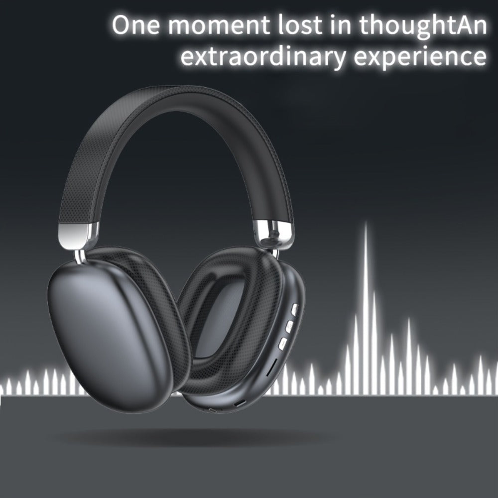 Rotatable Over-Ear Wireless Headphones Bluetooth 5.4 800mAh Large Battery Noise Reduction High Sound Quality Closed-Back Cushioned Headset for Sports Gaming Walking iOS Android Computer