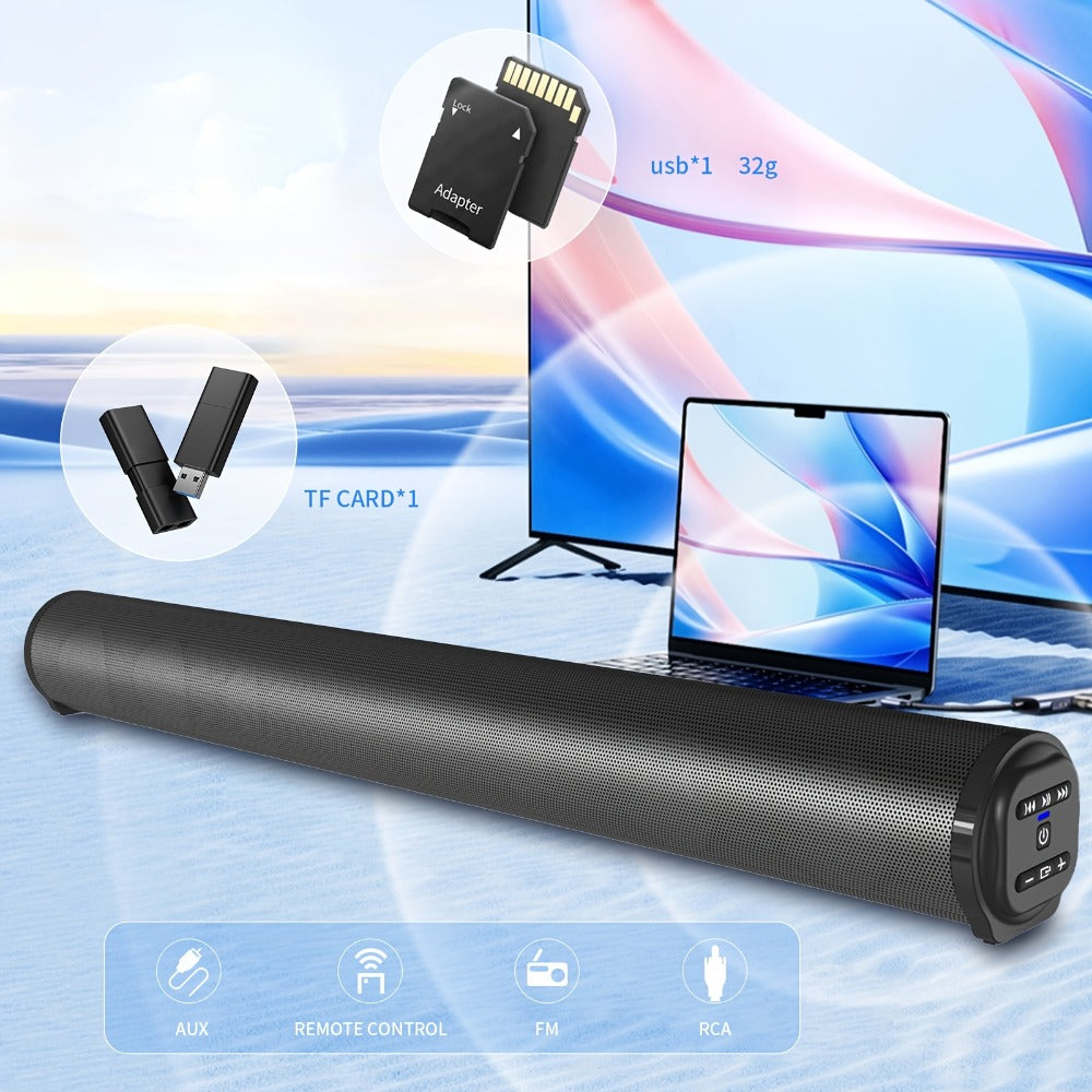 4D Surround Sound Subwoofer Speaker – Wireless & Wired, USB Plug & Play, Party Speaker for Laptop, Home Theater & Music Devices, Birthday Gift Idea