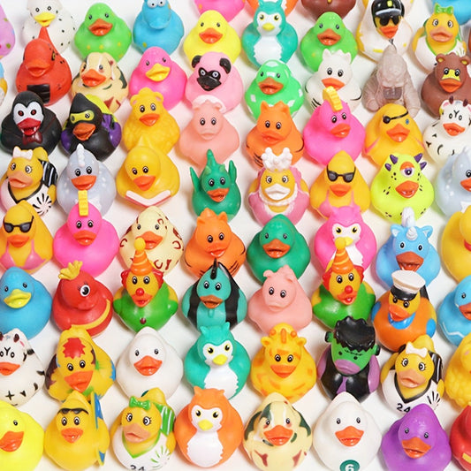 Mini Rubber Ducks Bulk Set with 20-, 100- and 200-Piece Options
