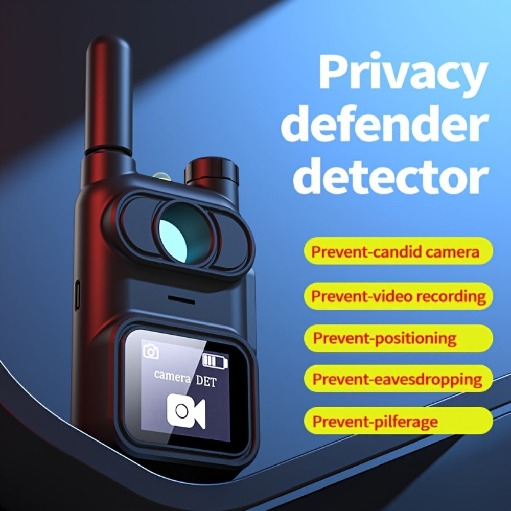 Hidden Camera Detector with OLED Screen, Multi-Function Bug Detector RF Signal Scanner, Anti-Spy Camera Finder for Hotel Room Home Office Car Airbnb, Portable Privacy Security Sweeper Device
