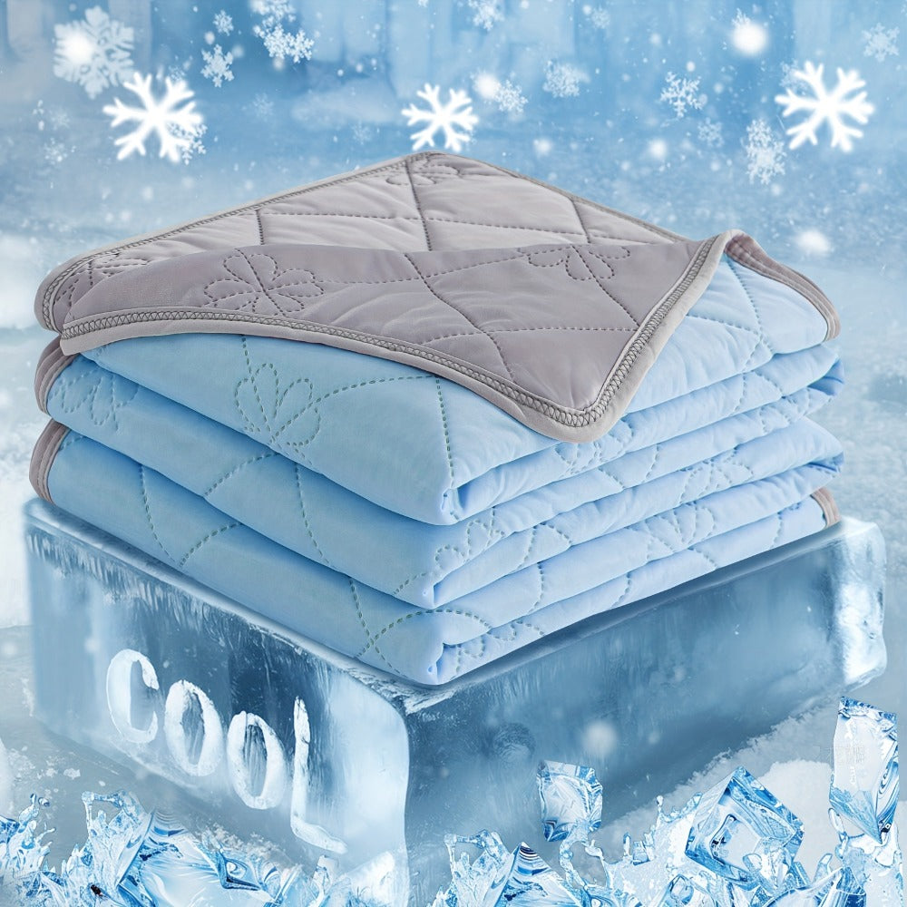 Ultrasonic Embossed Cooling Blanket – 100% Polyester Summer Throw, Breathable Lightweight for Hot Sleepers, Machine Washable, 6 Colors