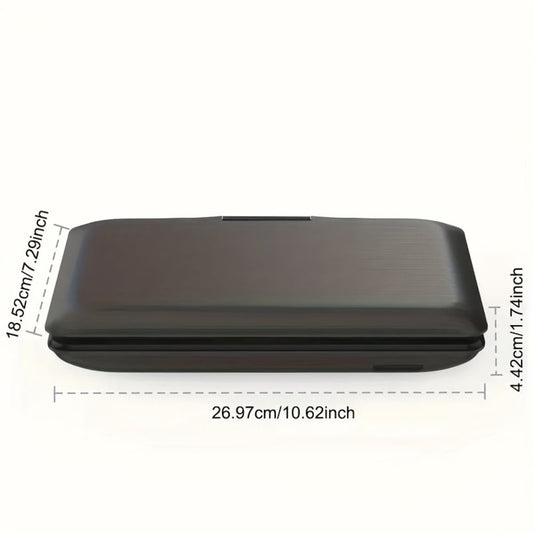 Portable DVD Player 9.5 Inch HD Swivel Screen, 270° Rotation 180° Flip, Dual Speakers, 3.5mm Earphone Jack, No Region Code, Multi-Format Playback, 5-Hour Rechargeable Battery for Car Travel Kids
