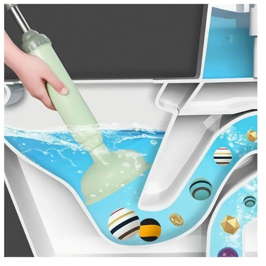 Flexible Drain Clog Remover, Manual Plastic Tool for Sinks, Showers & Toilets, Green