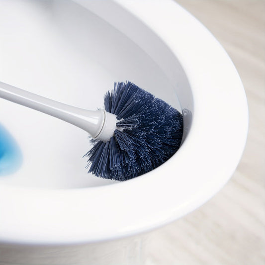 Toilet Plunger and Bowl Brush Set with Storage Holders, Gray Bathroom Combo
