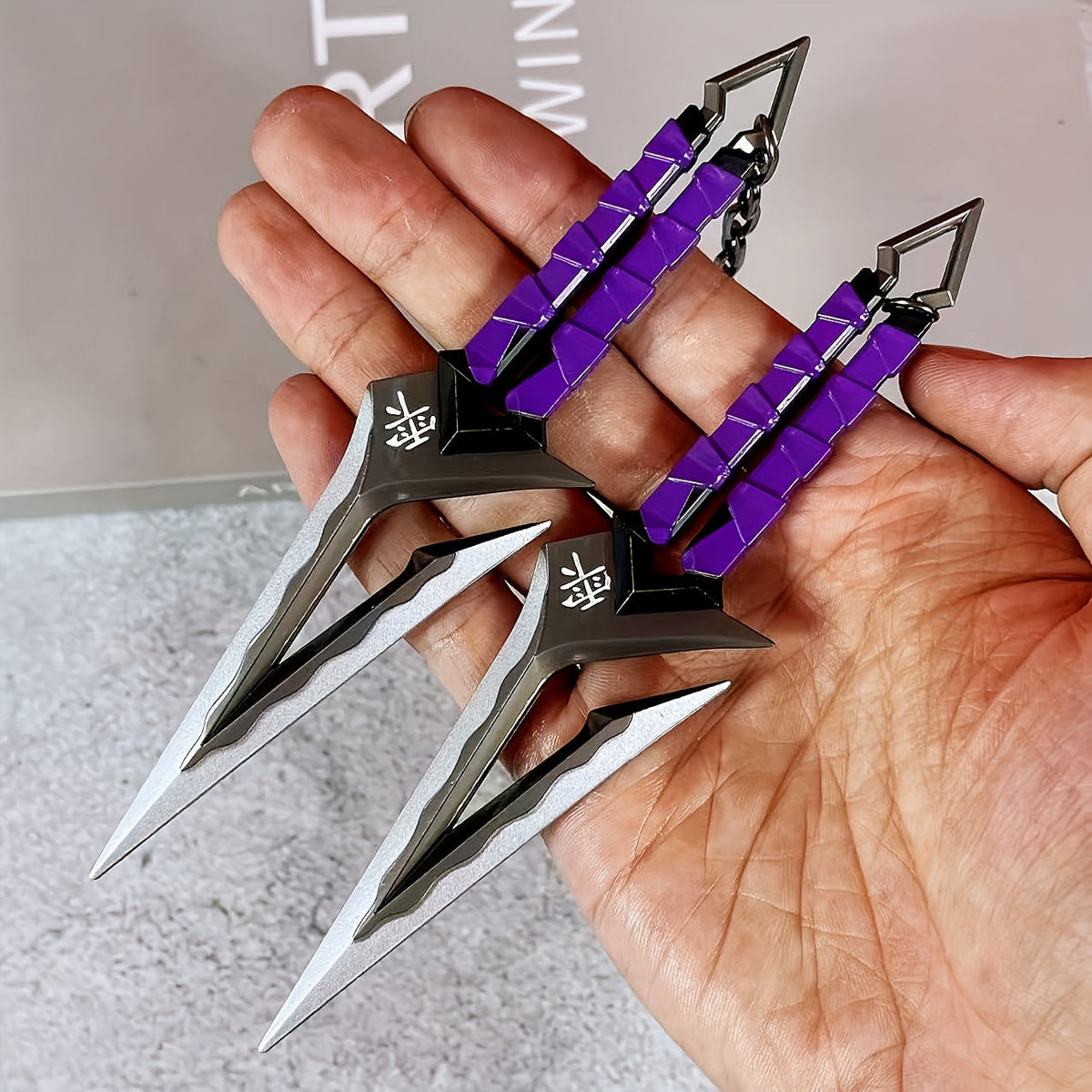 Ninja Kunai Cosplay Prop Safe No-Sharp Edges 25in – Anime Shuriken Katana Samurai Sword Toy, Japanese Ninja Star Knife for Kids & Adults Halloween Cosplay Naruto Demon Slayer Gift