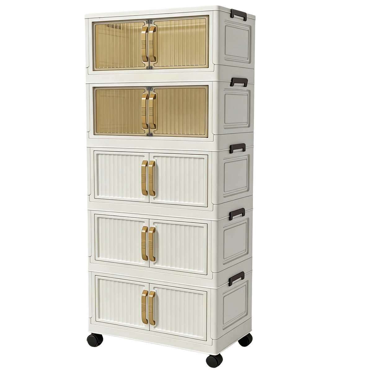 Shoe Cabinet Entryway Organizer – Multi-Functional Foldable Storage Cabinet 3/5 Tier Large Capacity | Space-Saving Closet Organizer for Entrance, Corridor, Bedroom & Living Room | Sturdy & Easy Setup