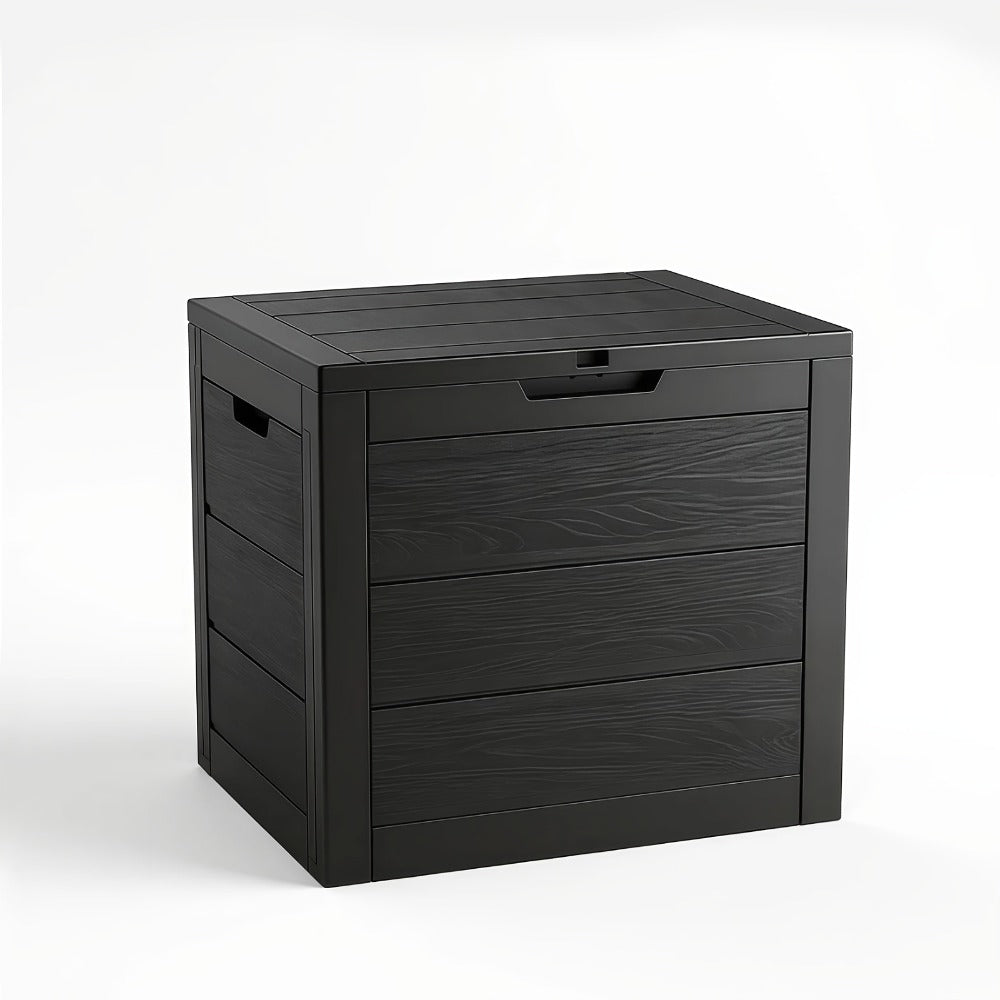 Waterproof Deck Box Outdoor Storage Cabinet 35/75 Gallon – Enhanced Version with Handles & Wheels | Large Patio Storage Box for Pool Accessories, Garden Tools & Outdoor Gear | Easy Assembly Lockable