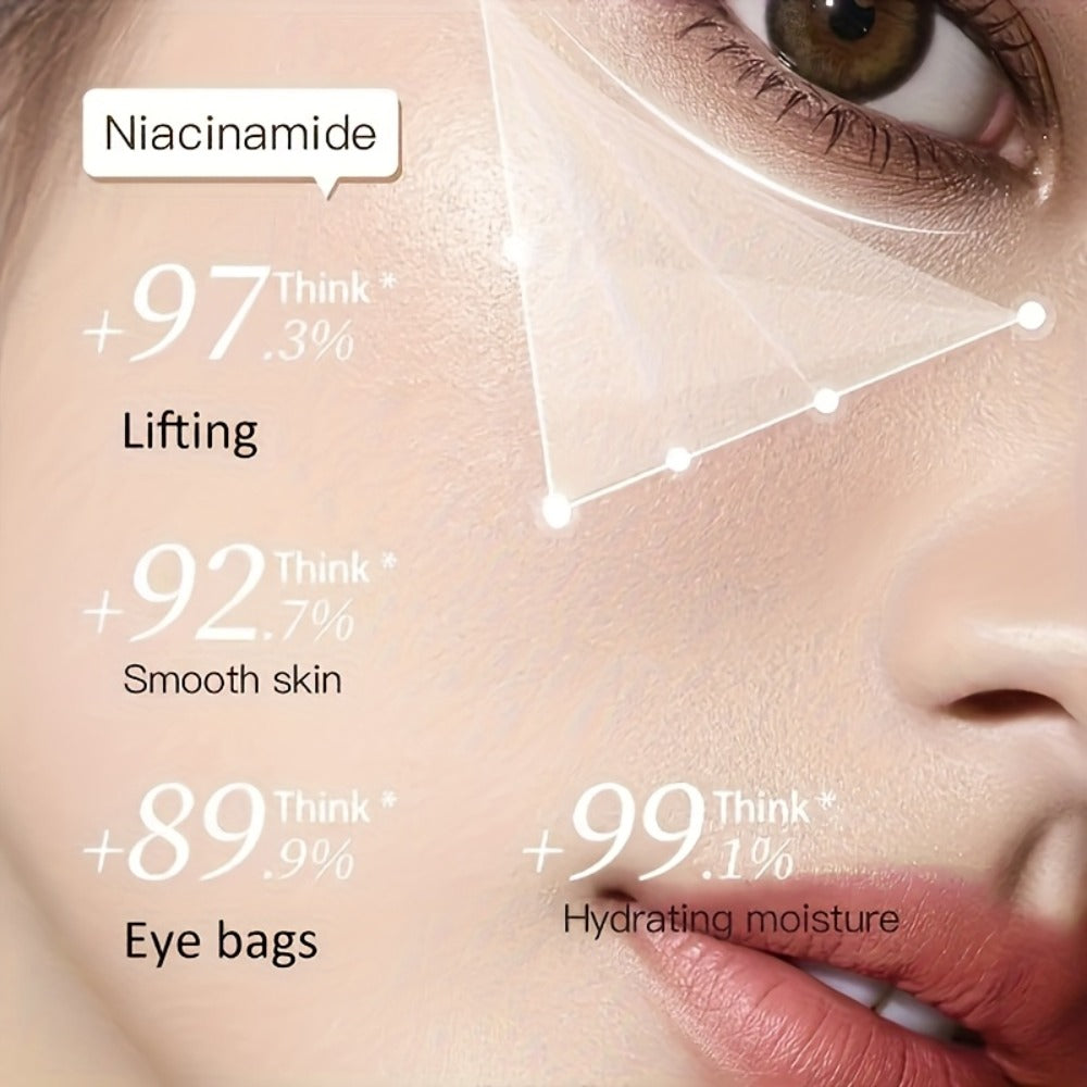 Under Eye Masks Caffeine & Collagen 60 or 120 Pcs - Hydrating Eye Patches with Niacinamide Hyaluronic Acid for Dark Circles Puffiness Fine Lines All Skin Types Unisex