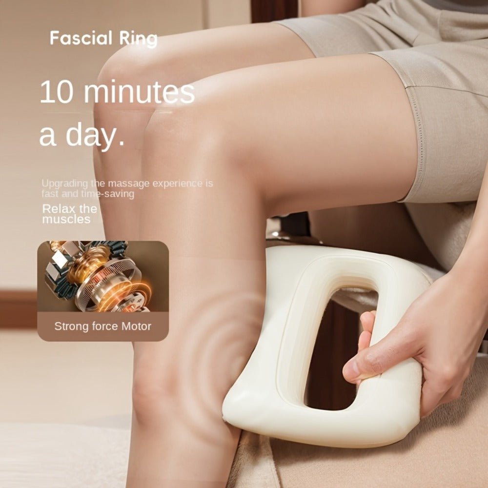 Massage Ring 5-Speed Fascia Massager for Neck Waist Back Full Body Fat Burning Relaxation Fitness