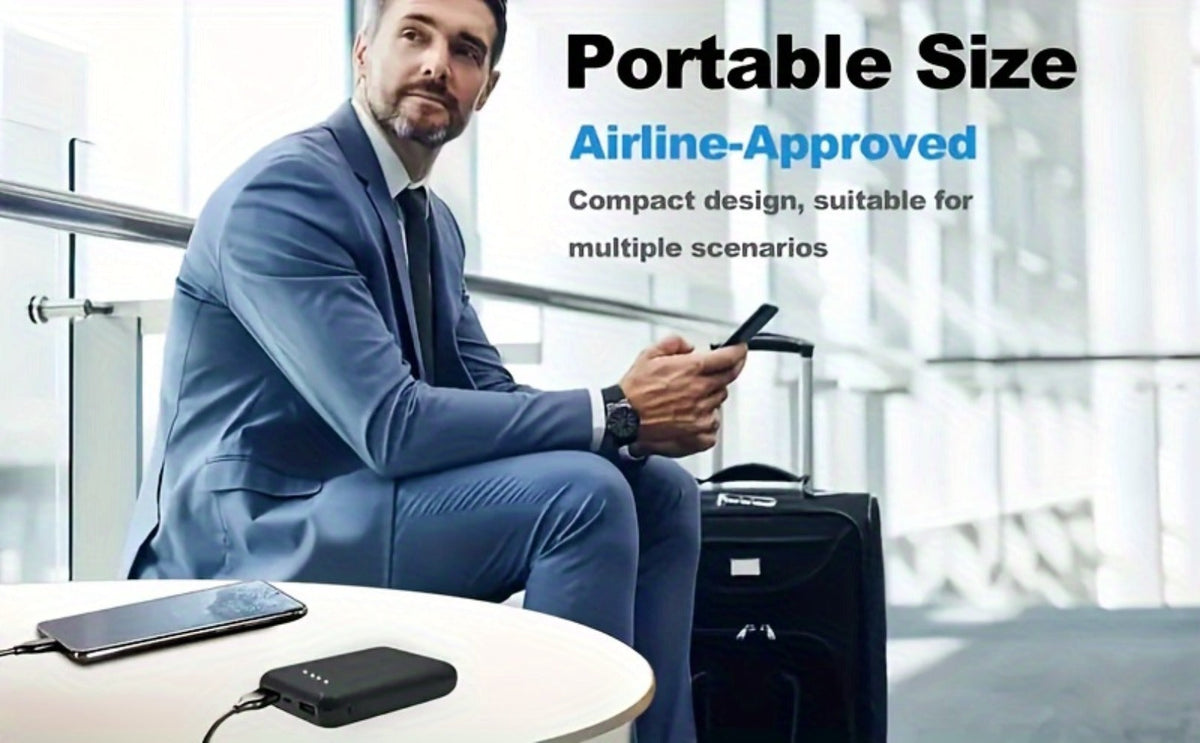 20000mAh Power Bank for Heated Vest Jacket Gloves Scarf Socks – 5V 3A Fast Charging USB Battery Pack, Portable Rechargeable Power Supply for Electric Heated Clothing & Winter Outdoor Gear