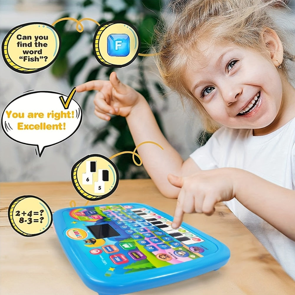 Educational Learning Machine for Kids with 2.2" Screen Alphabet Numbers Music Animals Piano Keys | Interactive Toddler Tablet Toy for Boys Girls Ages 2 3 4 5 | Best Birthday Christmas Gift