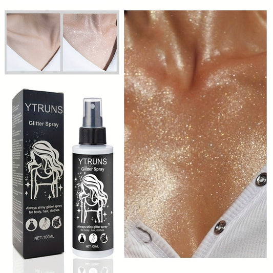 Body Shimmer Spray with Star-Shaped Glitter, 100ml for Sparkling Looks