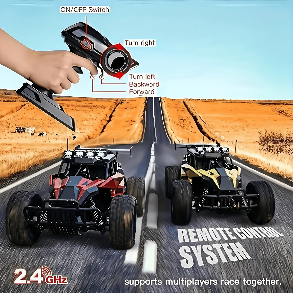 1:18 Alloy RC Monster Truck, 33 km/h with LED Lights and 2.4 GHz Control