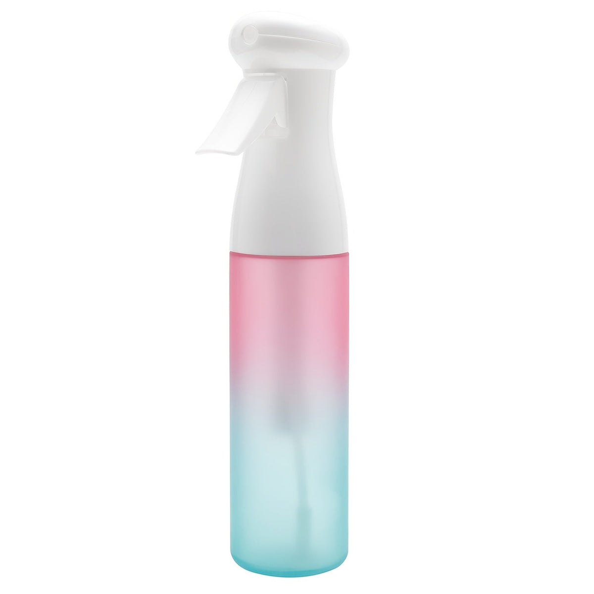 Fine Mist Spray Bottle 300ml 10oz Refillable Fragrance-Free Plastic Sprayer for Hair Styling Salon Barber Gardening Plant Watering Cleaning Gradient Black Pink Purple