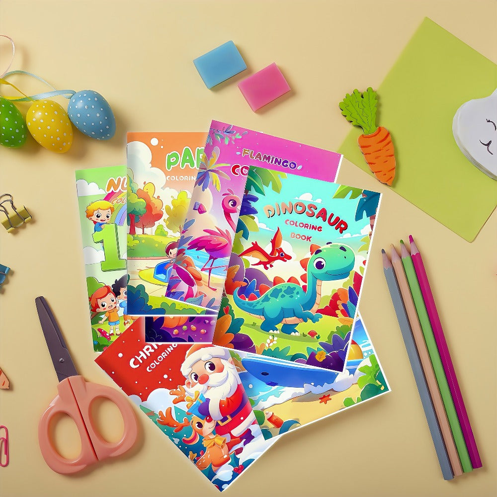 Bulk Coloring Books for Kids 24 Pack – Party Favors Goodie Bag Stuffers Ages 3+ | Animals, Mermaid & Dinosaur Designs | Birthday Halloween Christmas Classroom Activity Books