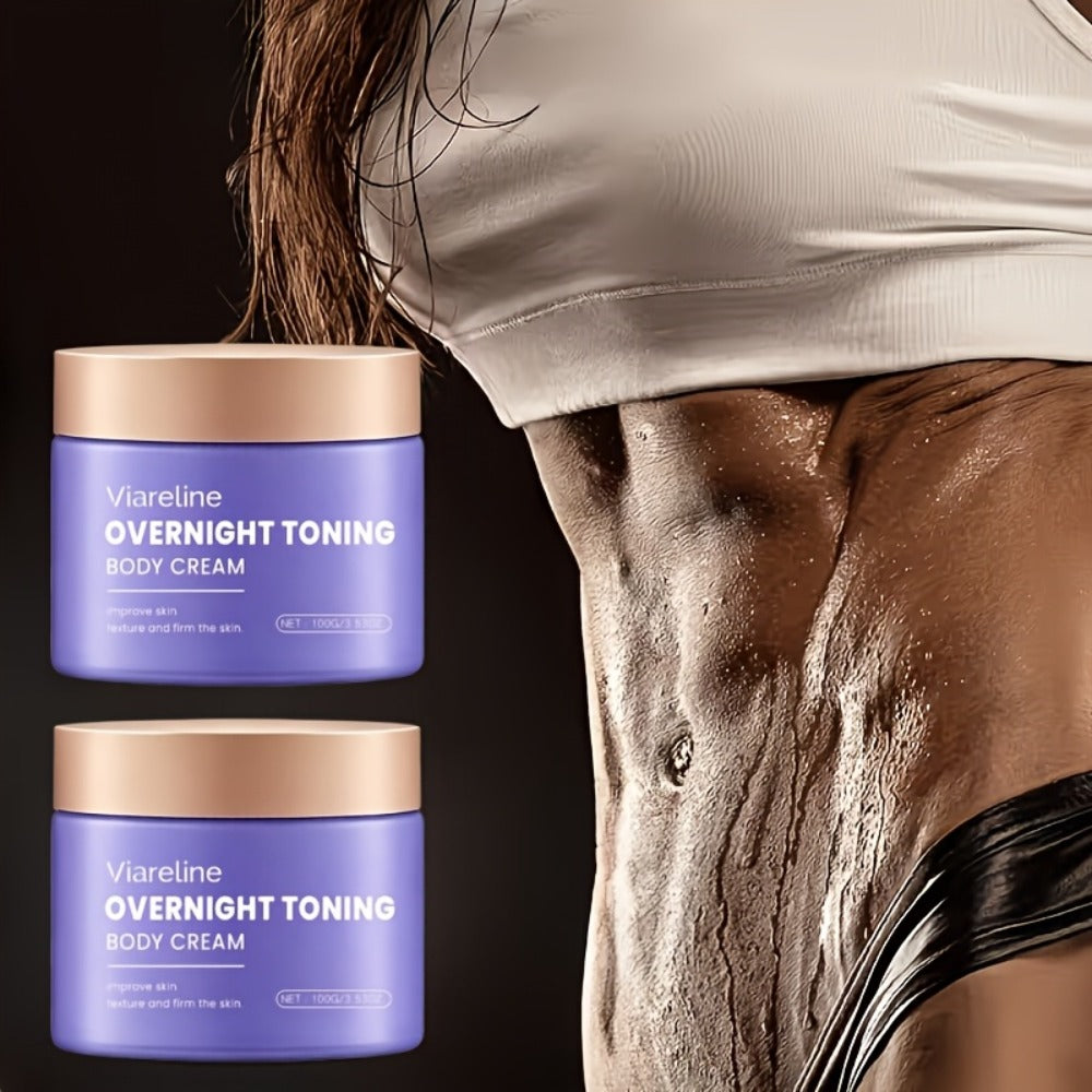 Overnight Body Toning Whip – Firming & Moisturizing Body Shaping Cream with Glycerin & Collagen | Works While You Sleep to Firm Nourish & Tone Skin | Unscented Lightweight Body Firming Cream for Women 3.53oz