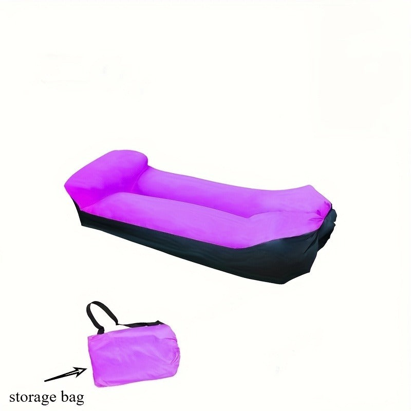 Portable Inflatable Sofa & Air Lounger Chair – Heavy Duty Single Outdoor Recliner, Quick Inflation & Deflation, Lightweight & Compact for Camping, Beach & Backyard – 3 Color Options