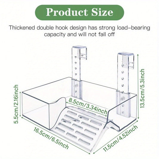 Turtle Basking Platform with Adjustable Acrylic Dock and Climbing Ladder, L