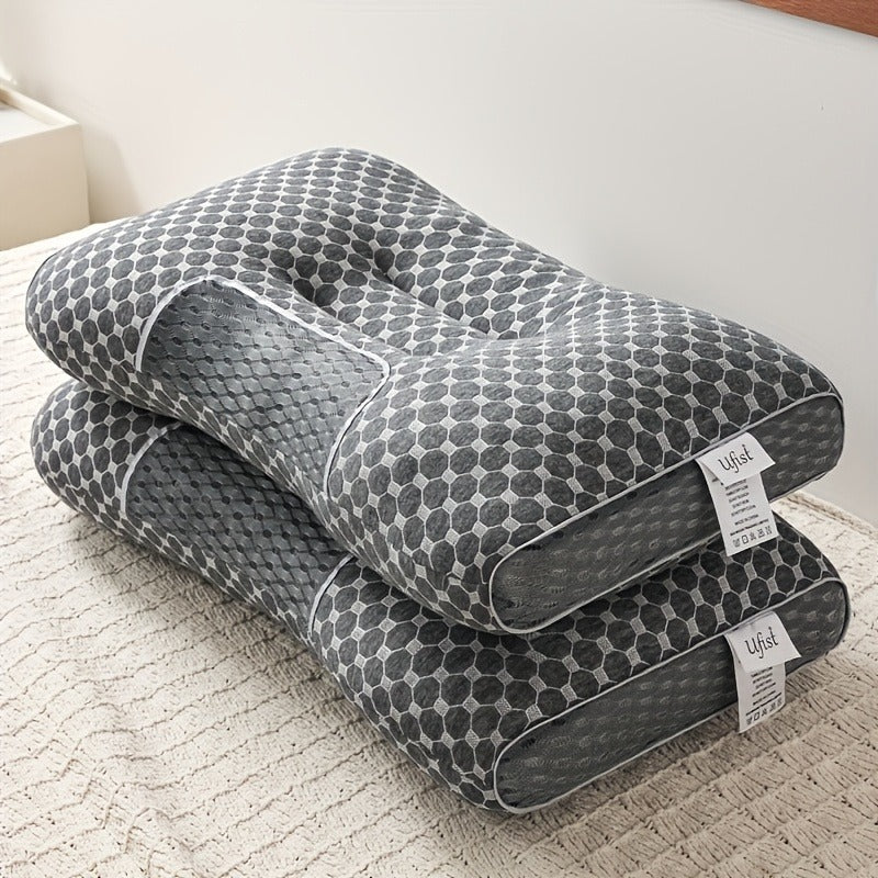 Neck Support Pillows 2 Pack Ultra Soft Premium Bed Pillows with Removable Machine Washable Covers Breathable Fabric for Deep Sleep Bedroom Home Decor Multiple Colors