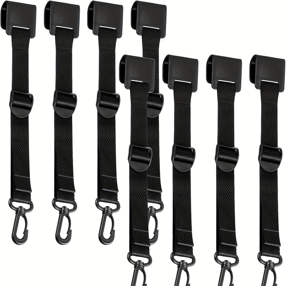 Canopy Hanging Clips for Tent & Vendor Booth – Heavy Duty Clip Set for Hanging Signs, Flags, Lanterns & Banners – Outdoor Camping & Exhibition Display Clips, Black, 5pcs or 8pcs