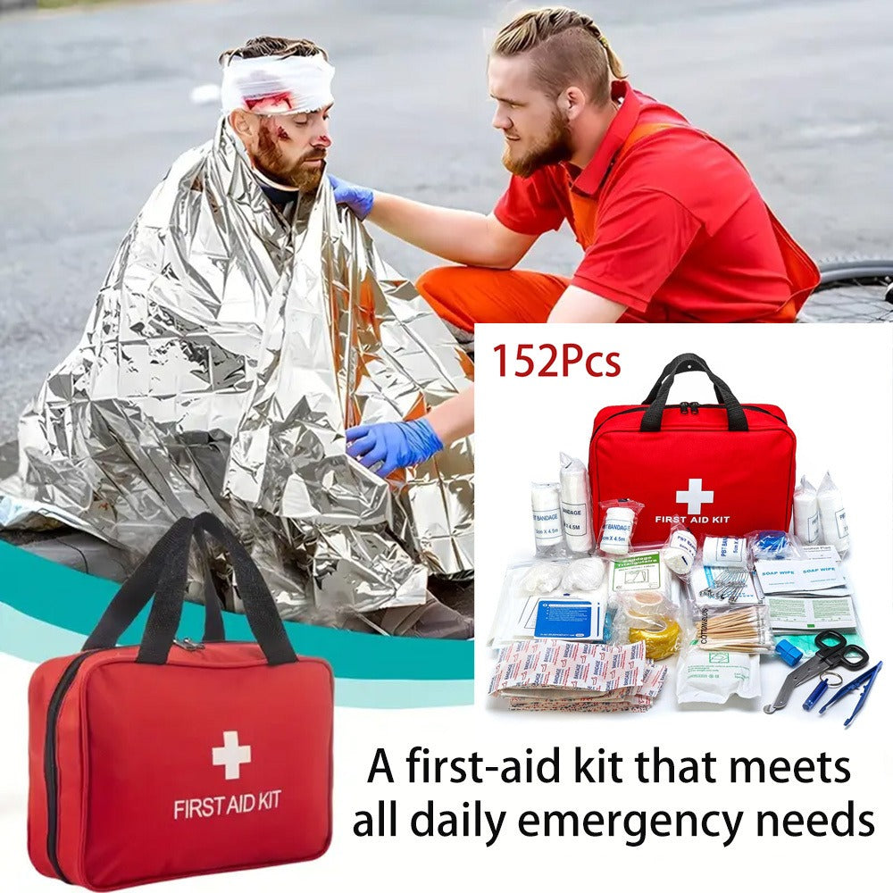 Tactical IFAK First Aid Kit Bag with Tourniquet Scissors Whistle, Portable Emergency Survival Kit for Outdoor Hiking Camping Hunting Car Boat, Multiple Sizes B373 B143 152