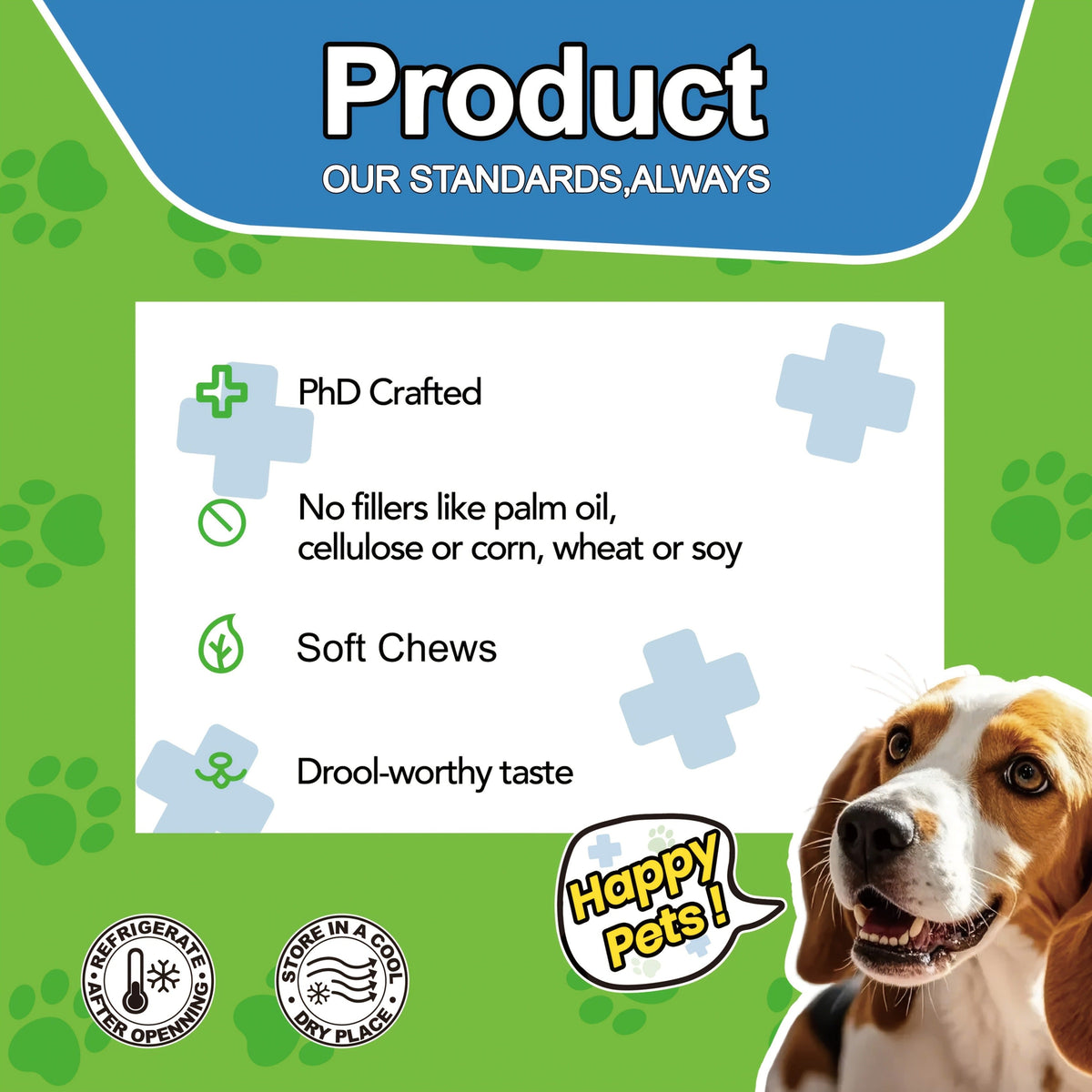 Dog Skin & Immune Probiotic Chews with Bovine Colostrum - 6 Billion CFUs, Dried Fermentate & Astragalus for Skin Calm & Immune Support, Chicken Flavor Soft Chews for All Dogs, 90 Count