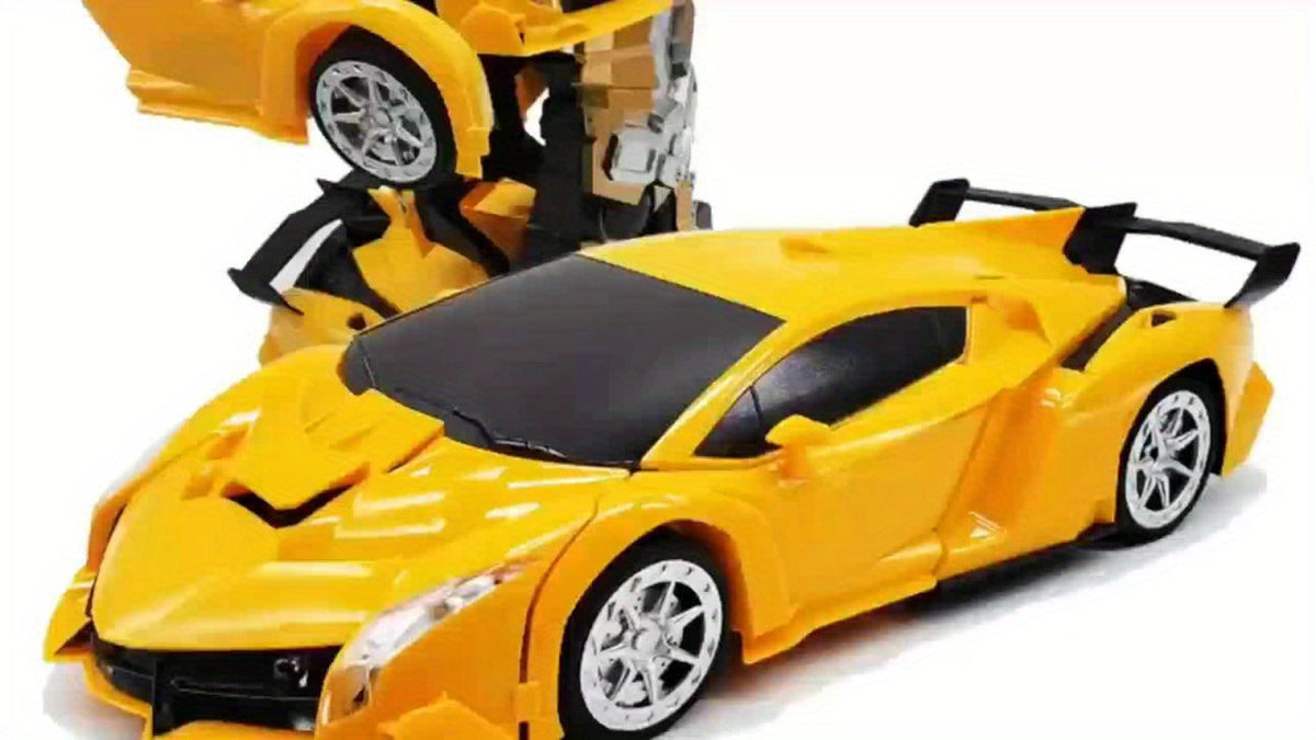 Transforming RC Robot Car, 2.4GHz One-Button Stunt Toy