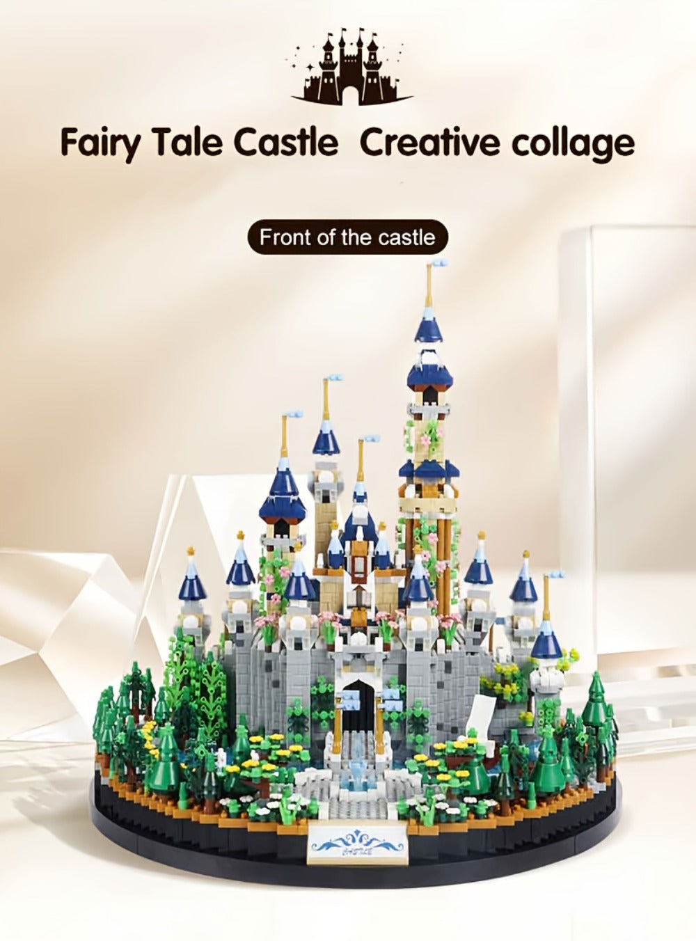 Princess Castle Building Blocks 3600 Pcs, Fairytale Palace Micro Brick Kit for Ages 8+