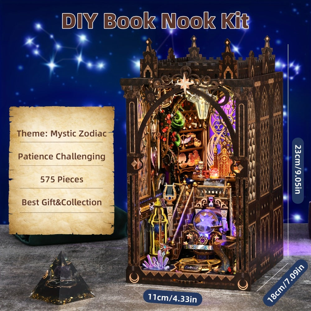 3D Wooden Zodiac Puzzle Kit, Constellation Style for DIY Display