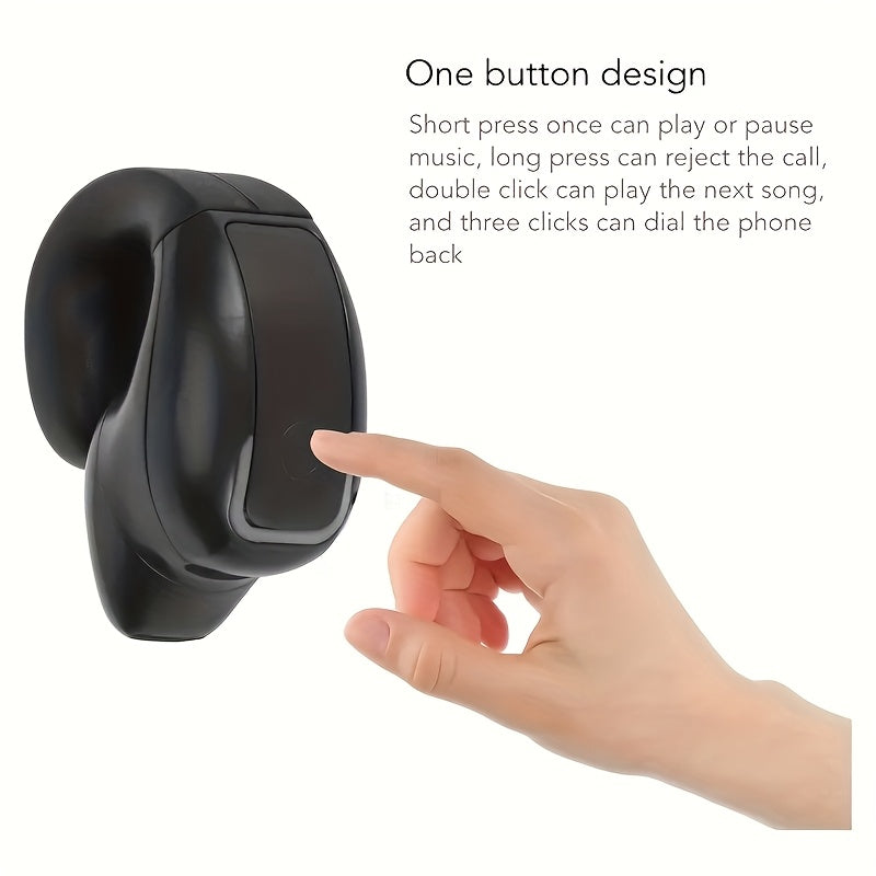 Lightweight Noise Cancelling Wireless Earbuds Handsfree Calls, Stylish Portable In-Ear Headphones USB Type-C Charging 5H Battery Life, Compatible with Smartphones, Perfect Gift for Men Women