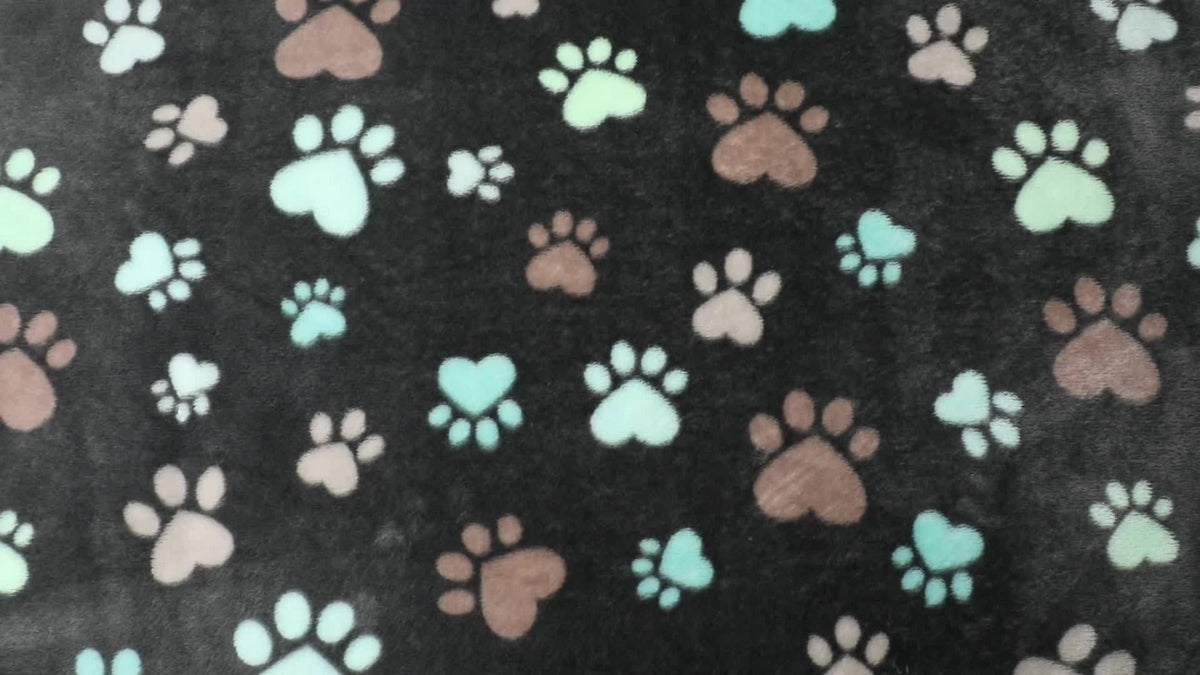 Waterproof Pet Blanket – Reversible Liquid-Proof Coral Fleece Dog Blanket for Couch, Sofa & Bed, Furniture Protector, 2 Patterns