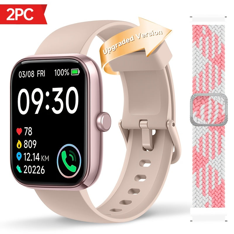 Fitness Tracker Smartwatch with Alexa Built-in FAWEIO 1.95" Large Display, Wireless Calling, 100+ Sport Modes, Pedometer Heart Rate Sleep Blood Oxygen, Compatible with iPhone & Android – Smart Watch for Men Women 11 Colors