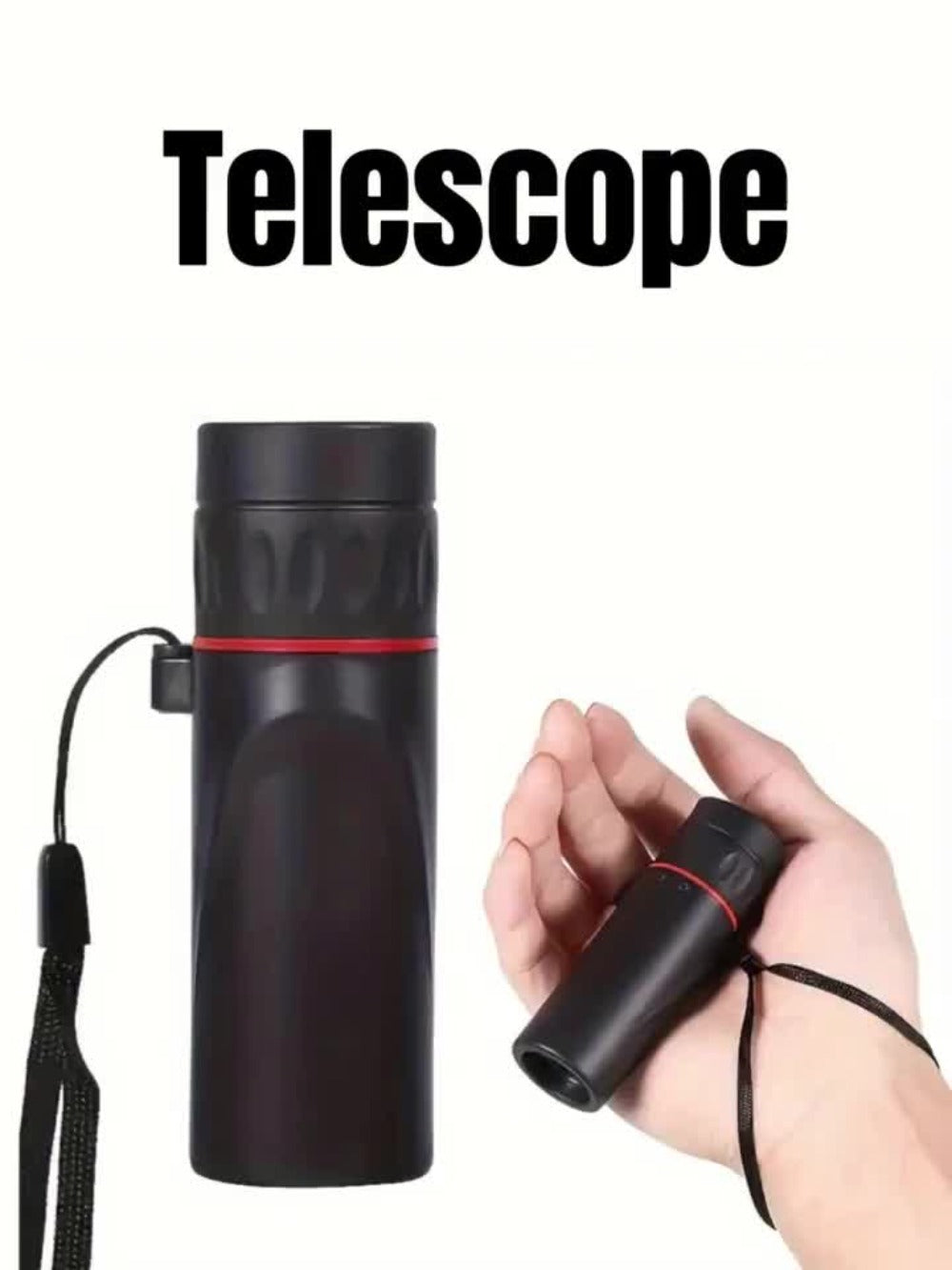 10X25 Monocular Telescope with Ergonomic Rubber Grip | Lightweight Fixed Focus 10X Zoom 25mm Lens for Hiking, Camping, Birdwatching, Hunting & Outdoor Sports