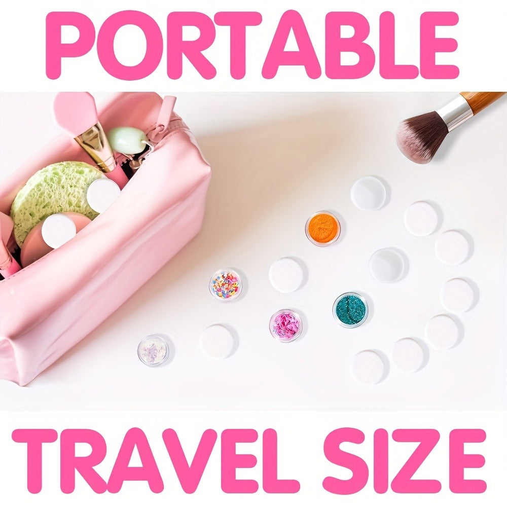 Mini Cosmetic Containers with Lids 60 Pack – 5g Small Round Plastic Sample Jars for Travel, Lip Balm, Lotion, Cream & DIY Beauty – Bulk Refillable Empty Pots for Skincare Packaging & Gifting